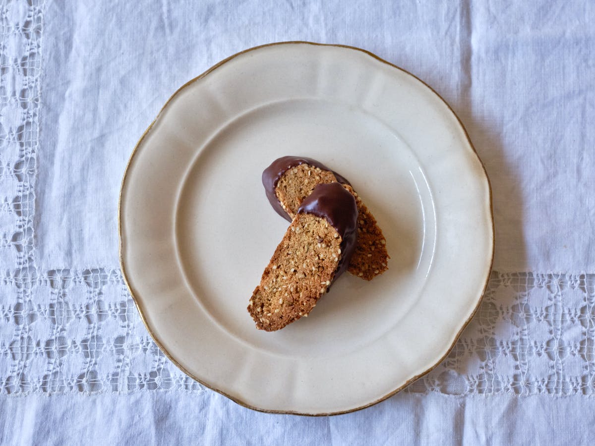 Chocolate Dipped Biscotti