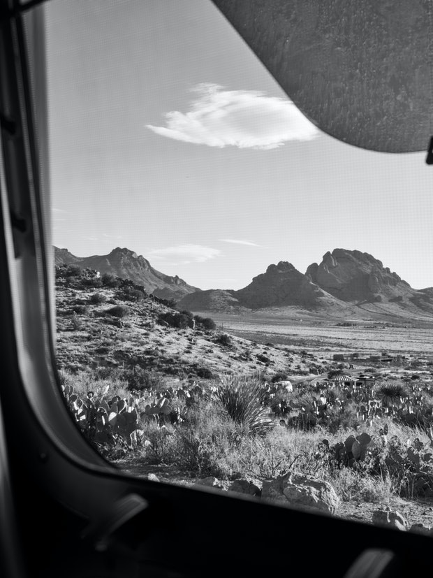 View of New Mexican Mountains from Rockhound State Park