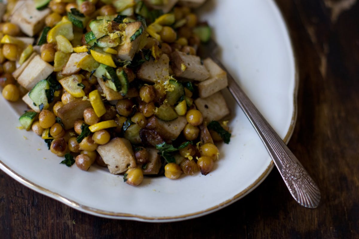 Lemony Chickpea Stir-fry