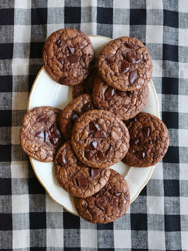 Aran Goyoaga's Chocolate Rye Crinkle Cookies