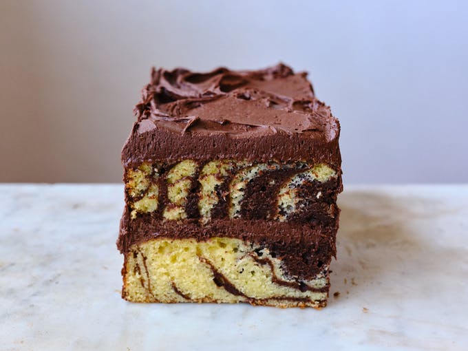 Chocolate Almond Swirl Cake