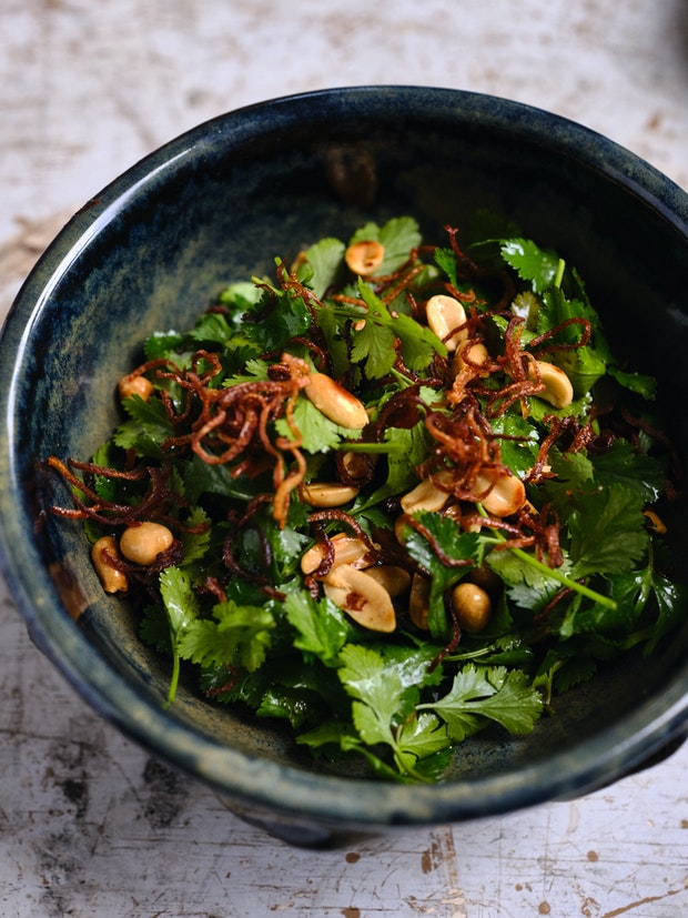 Cilantro Salad in a Bowl