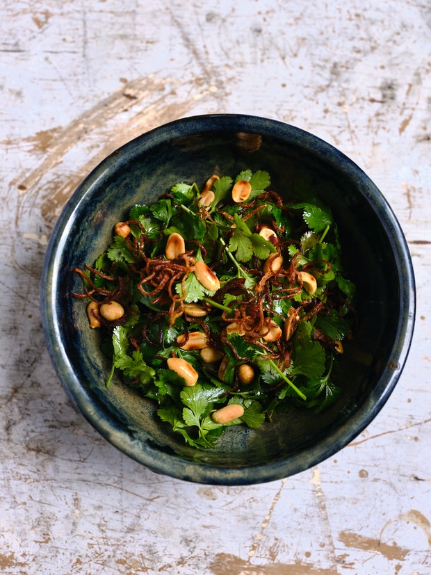 Salad Ingredients in Large Bowl