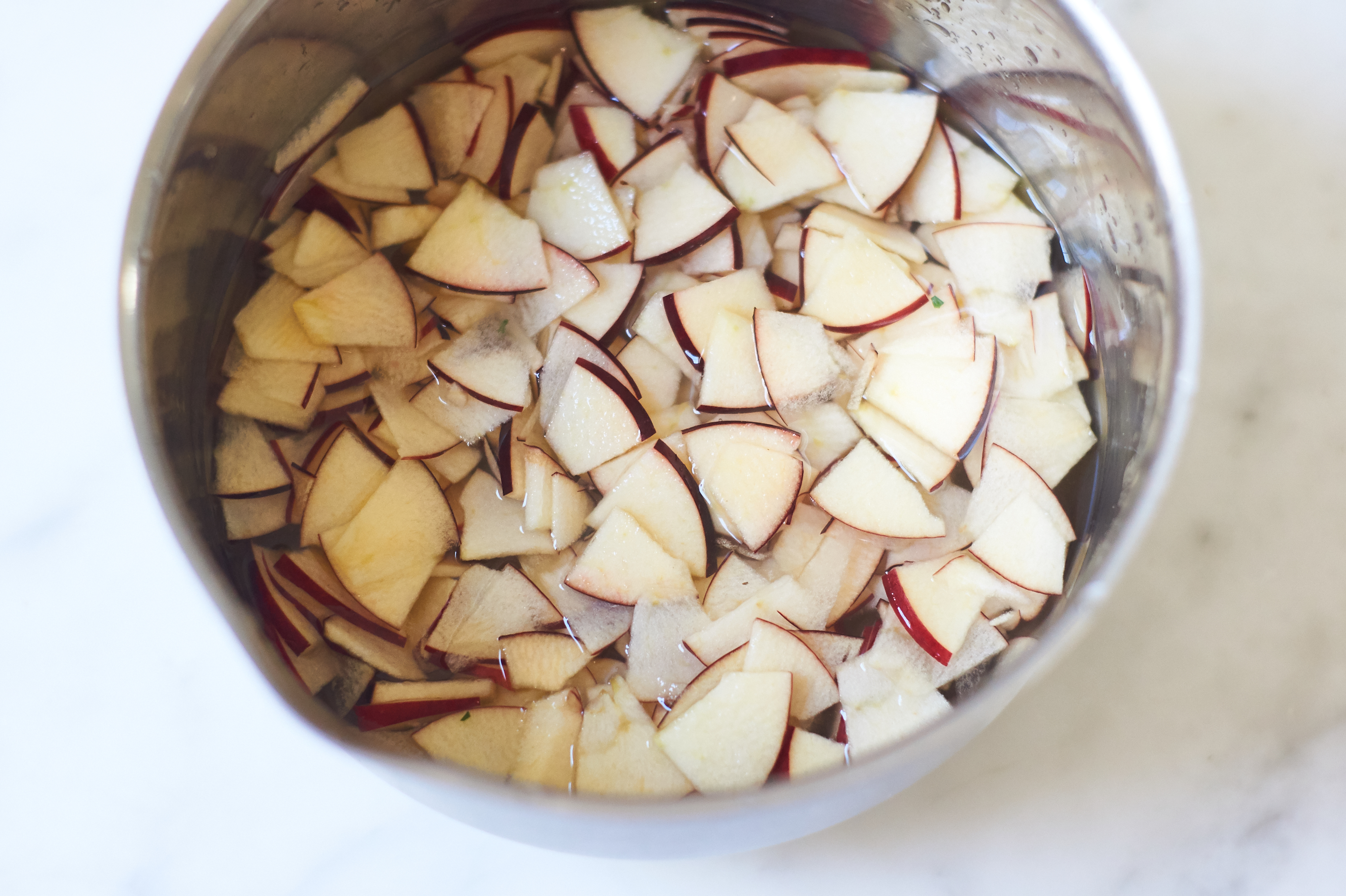 Slicing Apples for Apple Salad