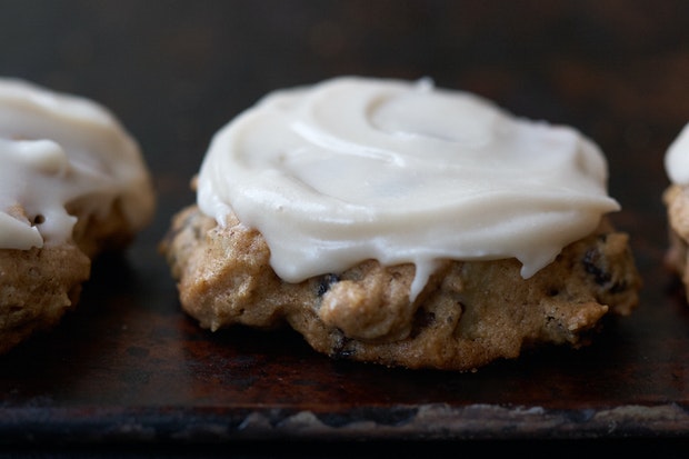 hermit cookie on a cooling rack