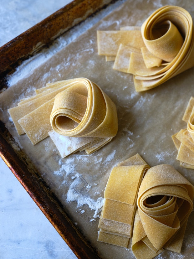 Fresh Homemade Pappardelle Noodles