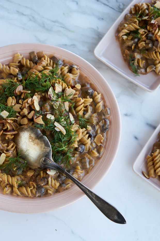 Instant Pot Mushroom Stroganoff with Vodka