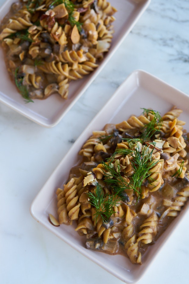 Instant Pot Mushroom Stroganoff with Vodka