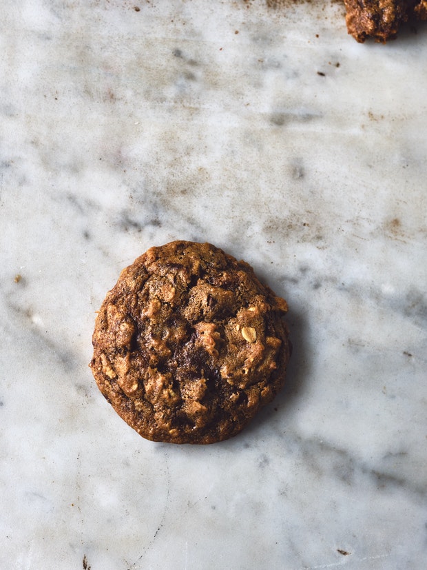 Mesquite Chocolate Chip Cookies on a Baking Sheet