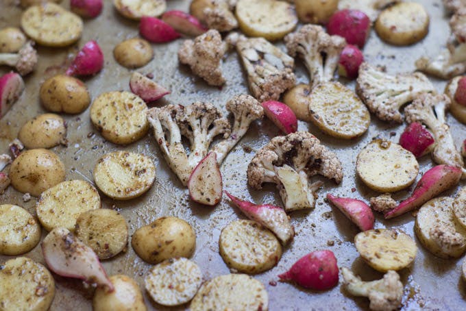 Moroccan Mint Roasted Vegetables