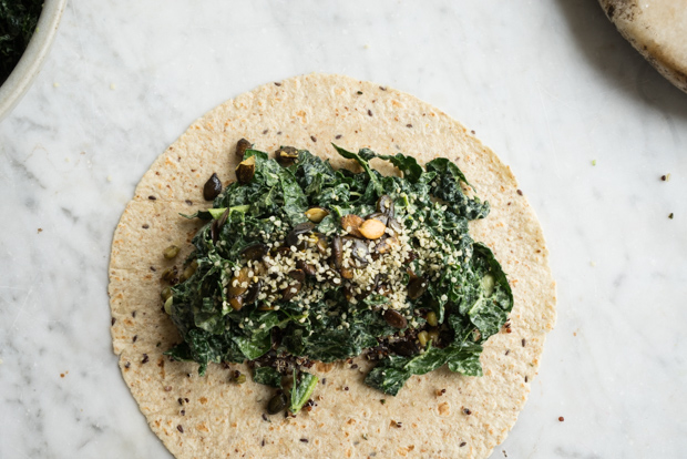 Super Green Vegan Quinoa Burrito